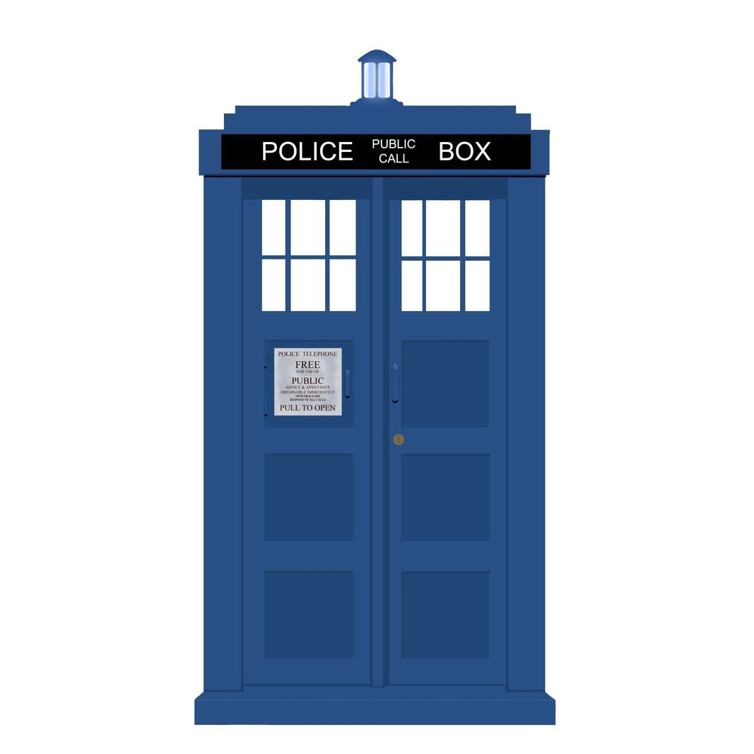 Original TARDIS icon with white background